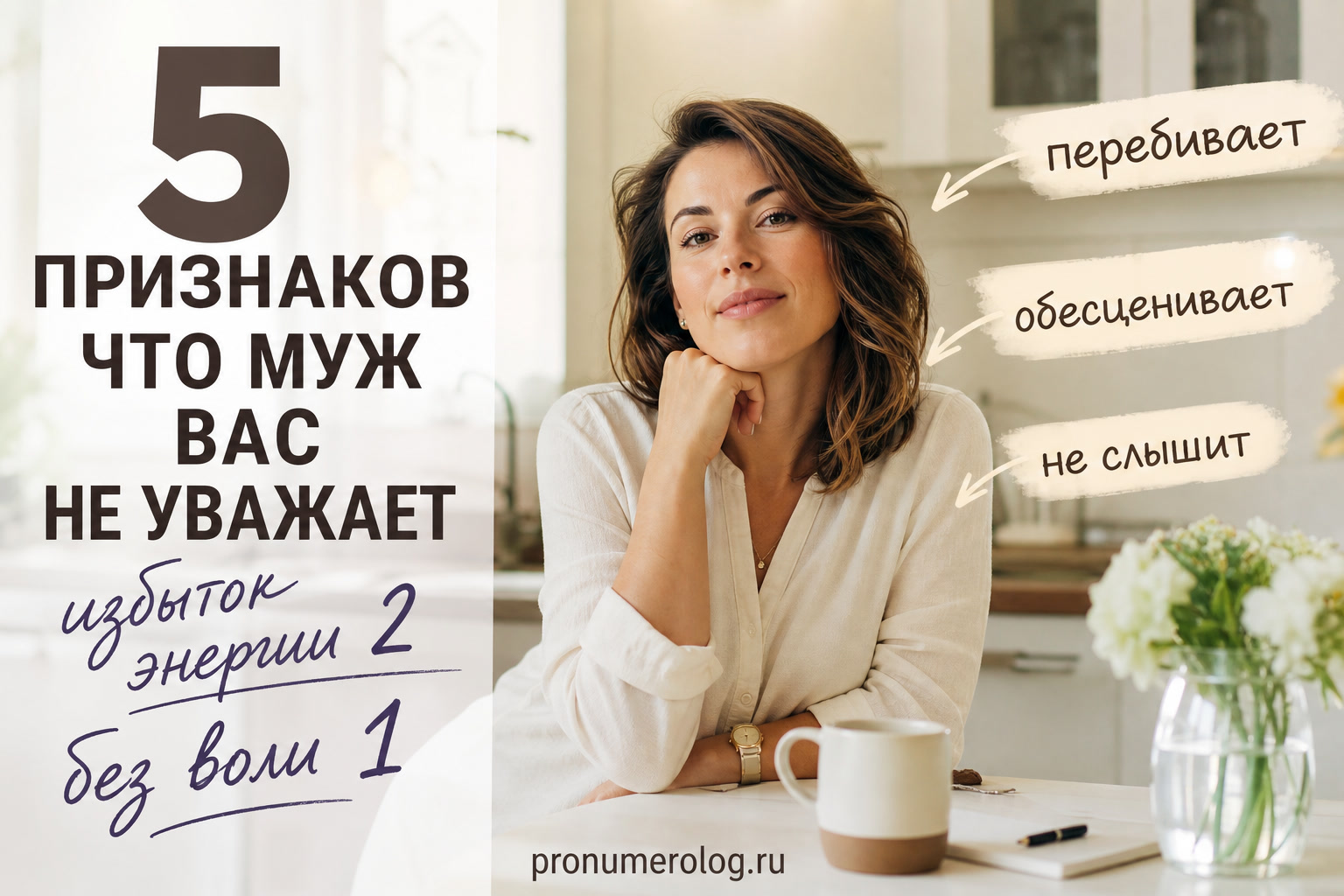 5 признаков, что муж не уважает
