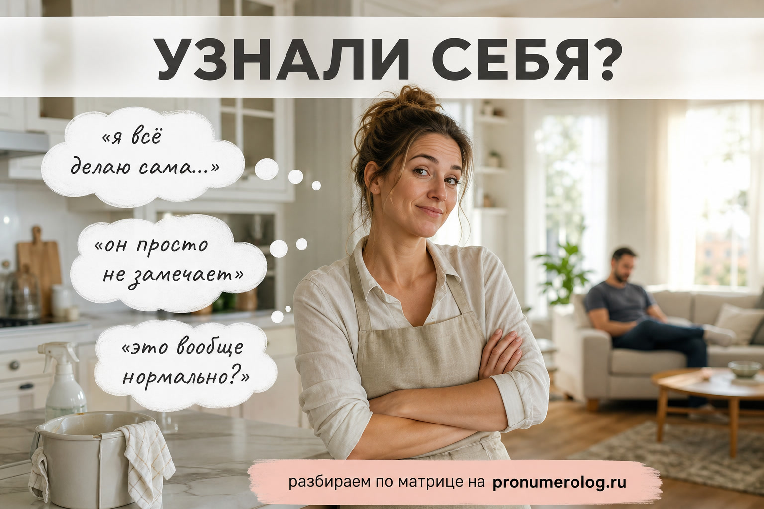 Он снова не замечает беспорядок?