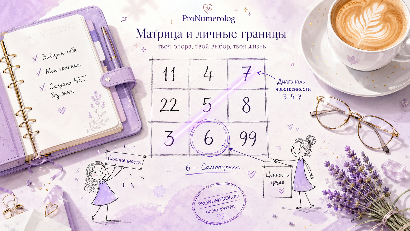 Инфографика: Психоматрица и личные границы по нашем методе