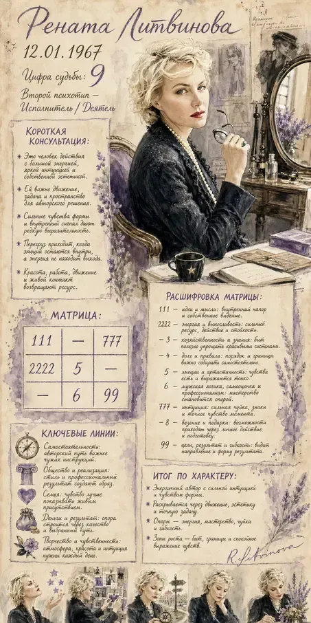 Постер: Рената Литвинова